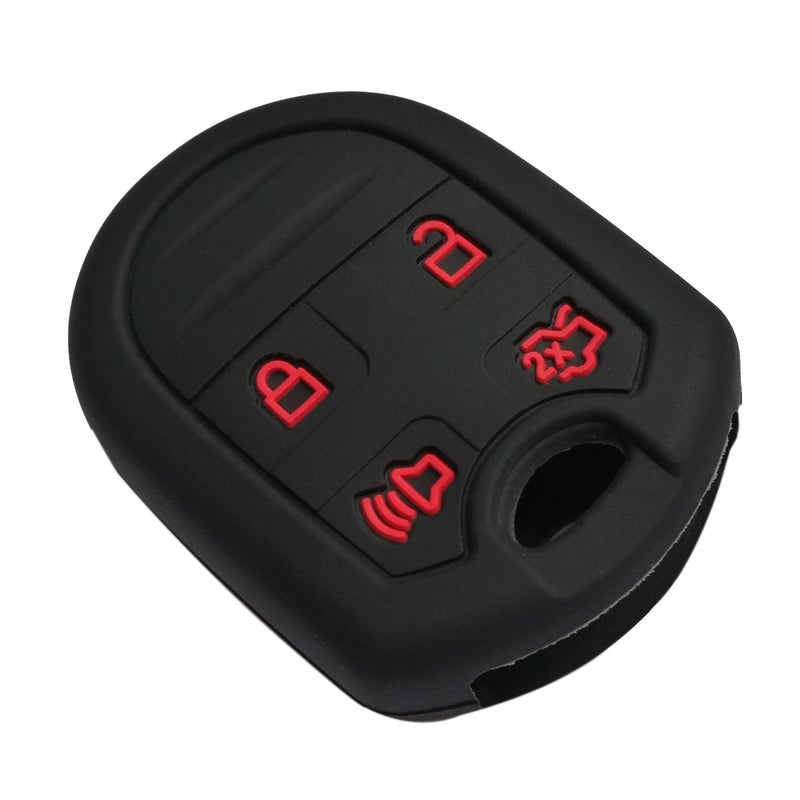 Coolbestda 2Pcs Coolbestda Silicone Key Fob Skin Cover Protector Keyless Jacket Remote Holder for Ford F150 F-150 F250 F350 Mustang Fusion Explorer Taurus Expedition Lincoln MKS MKX MKZ Navigator - Image 3